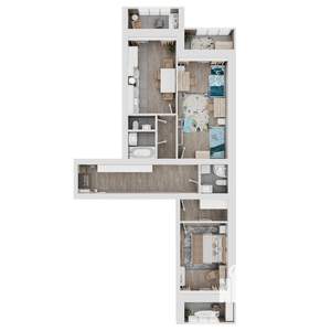 2-к квартира, вторичка, 87м2, 8/8 этаж