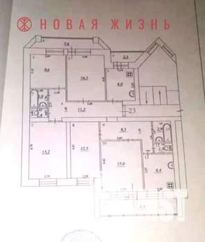 5-к квартира, вторичка, 112м2, 6/9 этаж