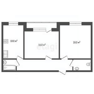 2-к квартира, вторичка, 65м2, 15/17 этаж