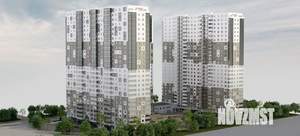 2-к квартира, строящийся дом, 77м2, 14/27 этаж