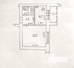 1-к квартира, вторичка, 30м2, 1/9 этаж