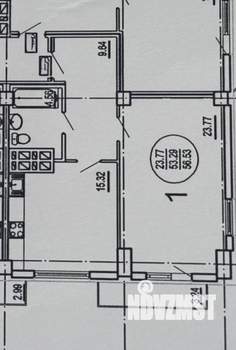1-к квартира, вторичка, 53м2, 19/20 этаж
