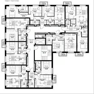 1-к квартира, вторичка, 45м2, 6/8 этаж