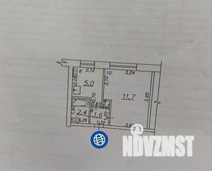 1-к квартира, вторичка, 21м2, 5/9 этаж