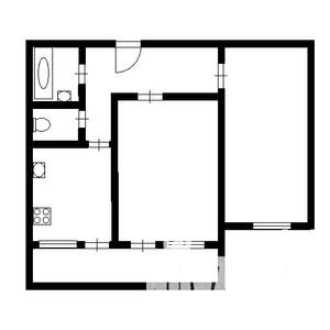 2-к квартира, вторичка, 45м2, 7/9 этаж