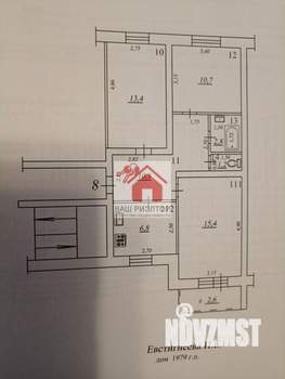 3-к квартира, вторичка, 61м2, 2/5 этаж