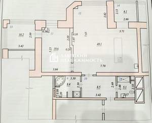 2-к квартира, вторичка, 107м2, 1/8 этаж
