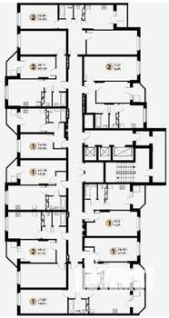 2-к квартира, вторичка, 59м2, 25/26 этаж