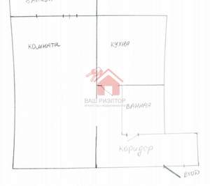 1-к квартира, вторичка, 32м2, 4/5 этаж