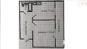 1-к квартира, вторичка, 31м2, 6/9 этаж
