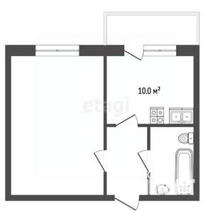 1-к квартира, вторичка, 40м2, 11/16 этаж