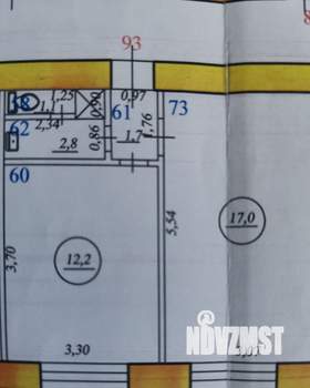 2-к квартира, вторичка, 35м2, 8/9 этаж