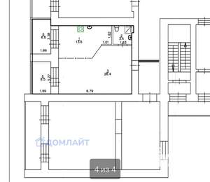 1-к квартира, вторичка, 54м2, 17/17 этаж