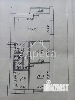 3-к квартира, вторичка, 60м2, 1/9 этаж