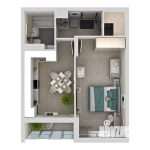 1-к квартира, вторичка, 42м2, 8/24 этаж
