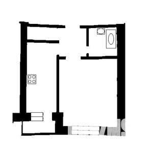 1-к квартира, вторичка, 35м2, 3/9 этаж
