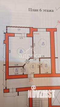1-к квартира, вторичка, 41м2, 6/16 этаж