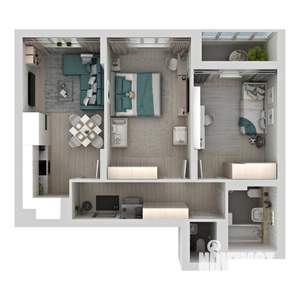 2-к квартира, вторичка, 62м2, 12/24 этаж