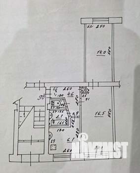 2-к квартира, вторичка, 45м2, 1/5 этаж