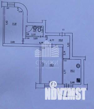 2-к квартира, вторичка, 59м2, 3/6 этаж