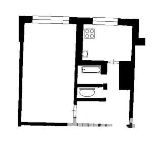 1-к квартира, вторичка, 33м2, 2/5 этаж