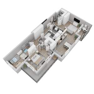 3-к квартира, вторичка, 122м2, 22/22 этаж