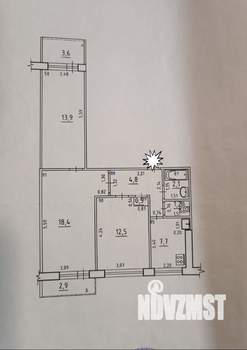 3-к квартира, вторичка, 61м2, 9/9 этаж