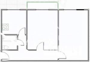2-к квартира, вторичка, 44м2, 2/5 этаж