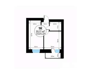 1-к квартира, вторичка, 39м2, 14/18 этаж