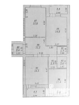 3-к квартира, вторичка, 78м2, 8/10 этаж