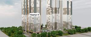 1-к квартира, строящийся дом, 57м2, 8/26 этаж