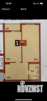 1-к квартира, вторичка, 63м2, 8/16 этаж