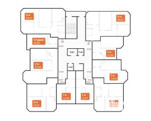 3-к квартира, вторичка, 80м2, 2/23 этаж