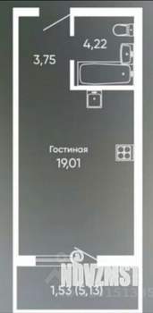 Студия квартира, вторичка, 33м2, 21/23 этаж