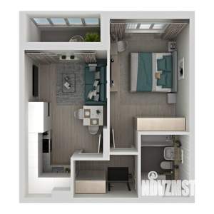 1-к квартира, вторичка, 38м2, 1/24 этаж