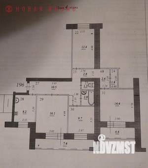 4-к квартира, вторичка, 83м2, 4/9 этаж