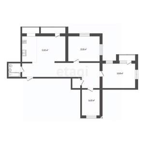 4-к квартира, вторичка, 98м2, 5/9 этаж