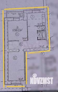 2-к квартира, вторичка, 63м2, 10/17 этаж