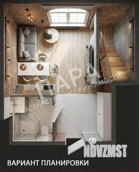 1-к квартира, сданный дом, 18м2, 1/4 этаж