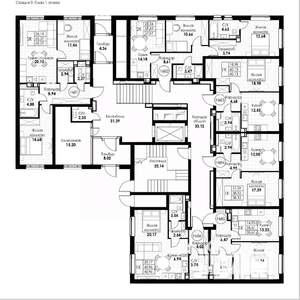 2-к квартира, вторичка, 58м2, 1/8 этаж