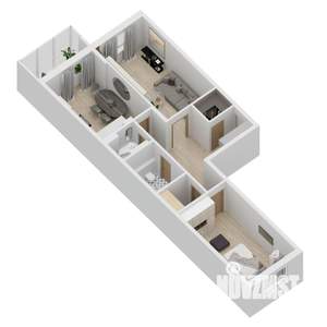 2-к квартира, строящийся дом, 80м2, 17/27 этаж