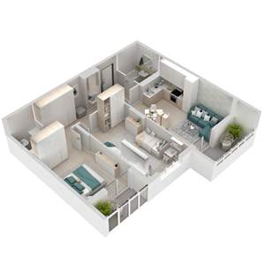 2-к квартира, вторичка, 74м2, 22/24 этаж