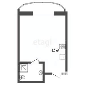 Студия квартира, вторичка, 31м2, 14/16 этаж