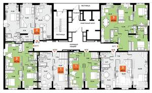 2-к квартира, вторичка, 56м2, 4/23 этаж