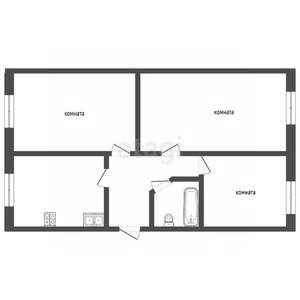 3-к квартира, вторичка, 78м2, 2/4 этаж