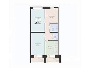 2-к квартира, вторичка, 83м2, 8/12 этаж