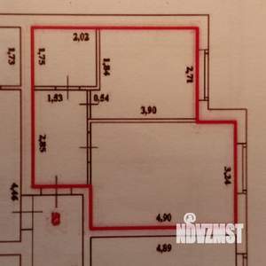 1-к квартира, вторичка, 33м2, 3/3 этаж