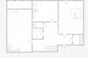 2-к квартира, вторичка, 57м2, 7/9 этаж