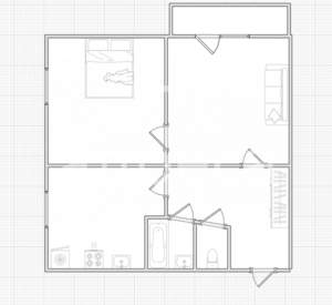 2-к квартира, вторичка, 47м2, 5/5 этаж