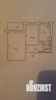 2-к квартира, вторичка, 43м2, 3/9 этаж